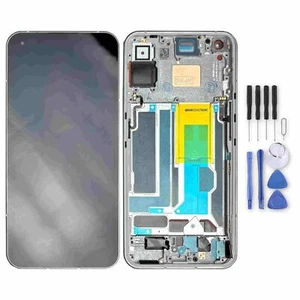 Für Nothing Phone 1 LCD Display OLED mit Rahmen Einheit Ersatzteil Silber - Bild 1 von 3
