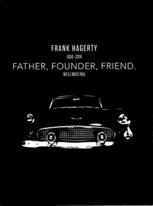 HAGERTY Frank Hagerty Tribute Ad Vintage Memorial Classic Car Hemmings 2014 - Picture 1 of 1