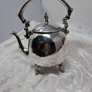 Tea Pot Silver on Copper 10x 8 - Picture 1 of 6