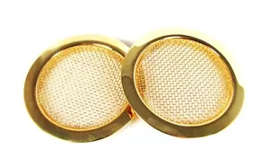 2 piezas. Hermosos insertos de orificio de sonido para guitarra resonador con pantalla dorada - Imagen 1 de 4