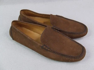 Peter Millar Herren Braun Totenkopf & gekreuzte Knochen Halbschuhe Hausschuhe MF17F13 Größe 10,5 - Bild 1 von 9