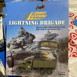 Johnny Lightning Lightning Brigade GMC 6x6 Truck with Military Patch Sticker NEW - Picture 1 of 4