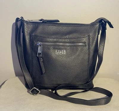 Tyler Rodan Faux Leather Gray Crossbody Bag - Image 1 of 4