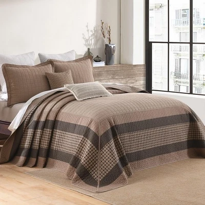 Farmhouse Bedspread King Size 120"x120" - 100% Cotton Lightweight Oversized K... - Image 1 of 4