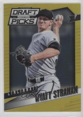 2014 Panini Prizm Perennial Draft Picks Gold Prizm /10 Wyatt Strahan #25 - Image 1 of 2
