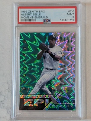 1998 Zenith Epix E10 Albert Belle Moment Emerald PSA 9 - Image 1 of 2