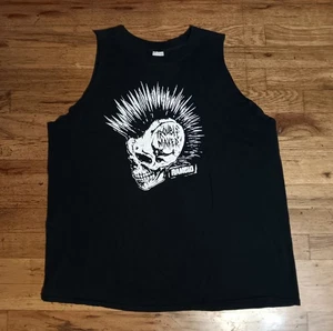 Rancid Trouble maker t-shirt tank top Skull Mohawk concert punk rock thrash DIY - Picture 1 of 4