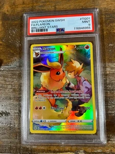 POKEMON 2022 Brilliant Stars Full Art FLAREON #TG01 PSA 9 Mint RARE 5 - Picture 1 of 2