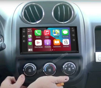 Radio estéreo GPS para coche Jeep Compass 2009-2011 inalámbrico Carplay 7" Android 13 Foto 1 de 4