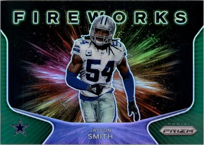 2020 Panini Prizm Fireworks Prizms Green #25 Jaylon Smith - FB - Image 1 of 2