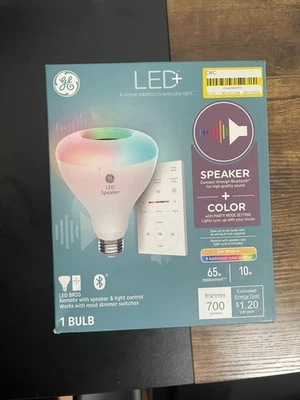 GE 65 -Watt EQ BR30 Color-changing Medium base (E-26) Dimmable Smart LED Spot Fl - Image 1 of 3