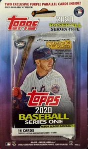 2020 Topps Series 1 Baseball Blister Pack (PURPLE PARALLELS) 16 CARDS - Bild 1 von 2