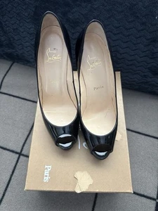 Christian Louboutin Black Heels Vendome 120 patent size 40 - Picture 1 of 6