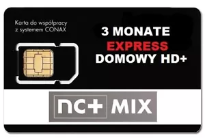 TNK NC+ na karte - Pakiet Domowy HD+ 3 m-ceTELEWIZJA NA KARTĘ,DOŁADOWANIE - Bild 1 von 1