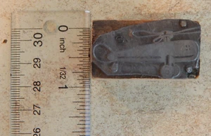 Pre-Owned Printing Press Blocks AIRPLANE Aviation Aircraft Metal Wooden - Picture 1 of 2