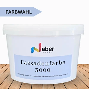 10 L Fassadenfarbe 3000, alle Untergründe, Sockelfarbe, RAL Farbwahl - MATT - Bild 1 von 28