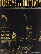 Partition de musique vintage Blossoms On Broadway 1937 Robin, Rainger