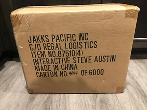 1999 Jakks Wwf Interactive Stone Cold Steve Austin Wrestling Figure Factory Case - Picture 1 of 5