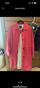Theory Pink Suede Coat New With Tags $ - Picture 1 of 2
