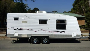 Caravan Olympic Champion 21ft Off Road van Ensuite AC ROA Queen Isl Bed Reg VGC! - Picture 1 of 24
