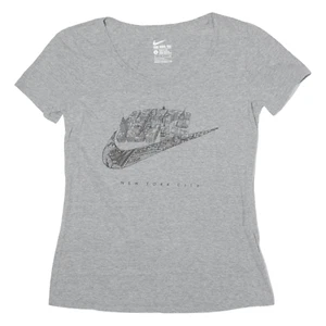 NIKE New York City Womens T-Shirt Grey USA S - Picture 1 of 6