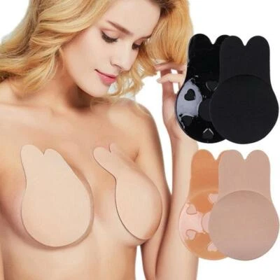 Silikon Push Up Klebe BH selbstklebend unsichtbar Bra rückenfrei Dessous S/M/L - Bild 1 von 4