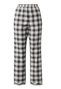 Cotton On Warm Women's  Flannel Sleep Pant Straight Leg. Check Navy Blue Medium  - Picture 1 of 8