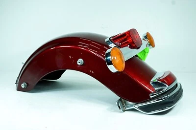 10 guardabarros de rueda trasera Harley Electra Classic Touring OEM con barra de señal de giro 1281 Foto 1 de 4