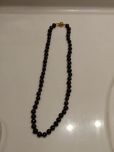 Vintage 14k Gold Filled Filigree Clasp Peacock Freshwater Pearl Necklace - Picture 1 of 4