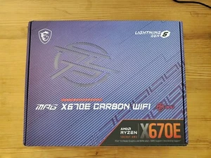 MSI X670E CARBON WIFI AM5 – Ryzen 9000 Ready – Boxed + All Accessories - Picture 1 of 12