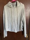 Forever 21 Activewear Women Gray Pullover Open Back Hoodie Large