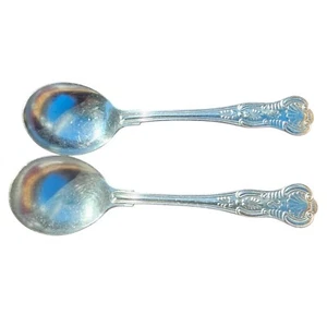 Cuchara sopera redonda 2 Kings by Reed & Barton de colección plateada 1900 USN Capitanes Marina - Imagen 1 de 8