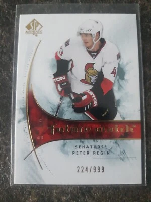 Upper Deck Sp Authentic Future Watch 2009-10 Peter Regin 224/999 Card# 185 - Image 1 of 2