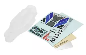 Kyosho OPTIMA MID BODY Shell *CLEAR* W/ Decals #OTB251 - Picture 1 of 4