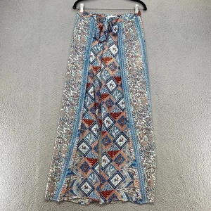 Elevenses Pants Womens 0 Wide Leg Flowy Boho Semi Sheer Anthropologie Seaflower - Picture 1 of 15