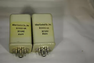 ALLIED CONTROL RELÈ VINTAGE BOHRO-6A NSN 5945-00-823-2527 - Foto 1 di 1