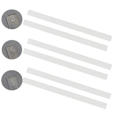 2x Measuring Dough Strips Dining Length 40cm Ceramic Clay Rolling Pin Guides - Image 1 of 2