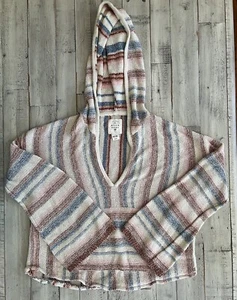 Suéter Billabong Mujer Pequeño Tejido Sudadera con Capucha Multicolor Baja Playa Relajado Boho - Imagen 1 de 8