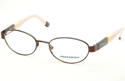 NEW SKECHERS Girl's SK 1543 SBRN SATIN BROWN EYEGLASSES GLASSES FRAME 46-16-130 - Image 1 of 4
