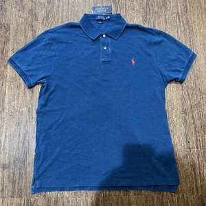 Polo Ralph Lauren Herren XL schmale Passform blau Polo neu mit Etikett $ 98,50 - Bild 1 von 6