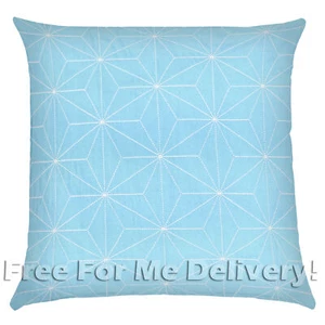 CASA BORDADA ESTRELLAS DISEÑO AZUL AGUA 45x45cm **ENTREGA GRATUITA** - Imagen 1 de 3