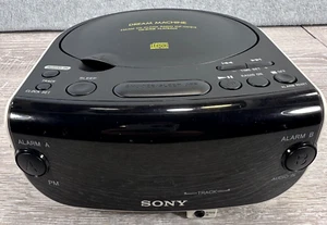 Sony Dream Machine FM/AM Radio CD Player Dual Alarm Clock ICF-CD815 Tested Works - Picture 1 of 9