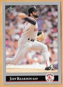 JEFF REARDON BOSTON RED SOX #151 sin puntos inc - Hoja casi nuevo - Nuevo como nuevo 1992 - Imagen 1 de 2