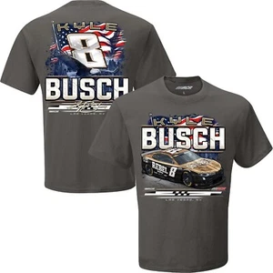Camiseta Kyle Busch 2025 Rebel Bourbon Patriótica 2 Puntos Gris - Exclusiva - Imagen 1 de 4