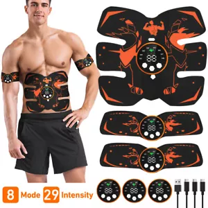 ABS EMS Bauchmuskeltrainer Bauchmuskel Stimulator Elektro Exerciser Muskel Train - Bild 1 von 15