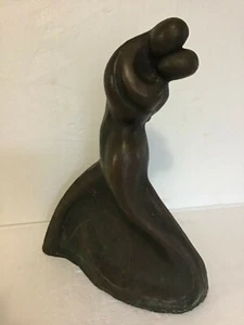 Vintage Antique Bronze Embraced Couple - Picture 1 of 11