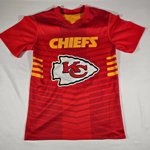 Kansas City Chiefs NFL Flag Football Jersey Youth Large Red Yellow Reversible - Picture 1 of 9