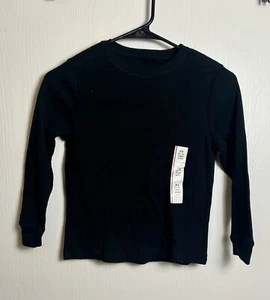 Cat & Jack Black Thermal Shirt Size xs - Picture 1 of 3