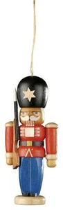 Christbaumschmuck Baumbehang Nussknacker Wachsoldat farbig H=8cm NEU Weihnachten - Bild 1 von 1