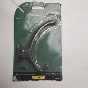 25-Die Cast Oil Rubbed Bronze 5" High X 3.6" Wide Clothes Garment Hook N806794 - Picture 1 of 3